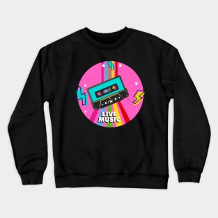 90s cassette tape Crewneck Sweatshirt